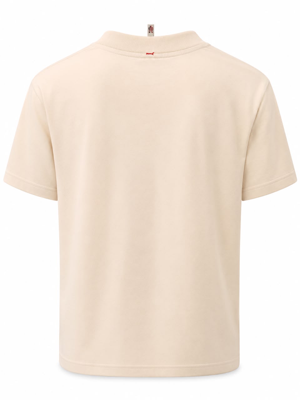 Moncler-Style Cream Pocket T-Shirt