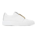 Balmain White Buckle B-Court Sneakers