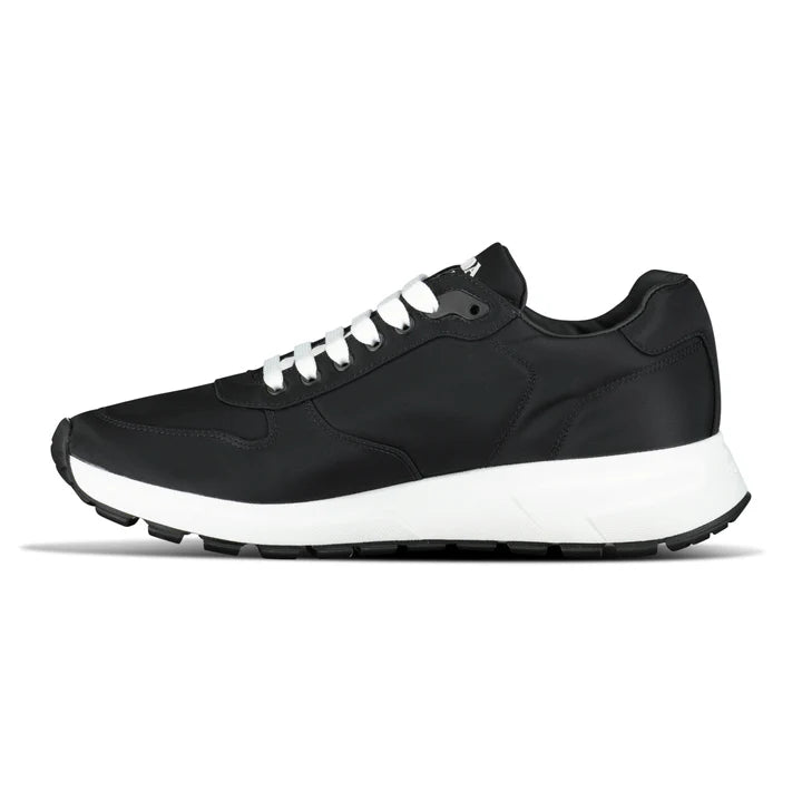 Prada Prax 01 Re-Nylon Leather Sneakers Black