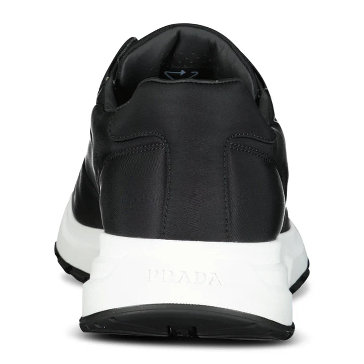 Prada Prax 01 Re-Nylon Leather Sneakers Black