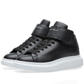 Alexander McQueen Wedge Sole Strap High Sneaker Black