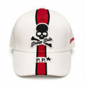 PP Skull Cap – White / Red
