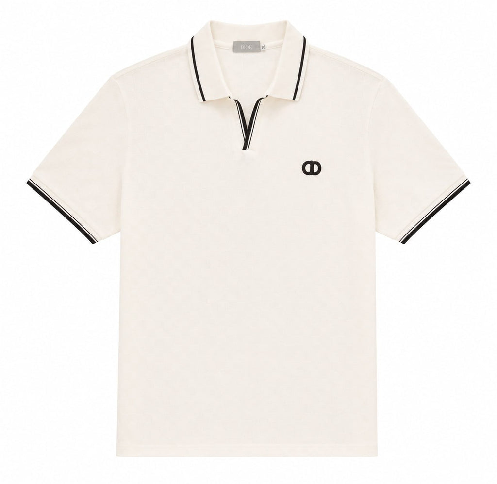 Dior Polo Shirt – White & Black