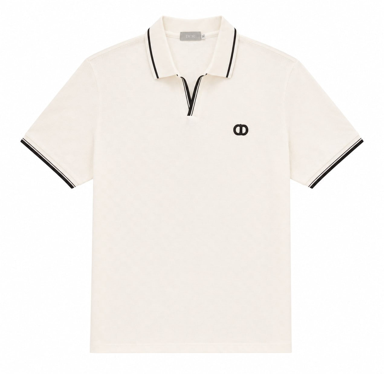 Dior Polo Shirt – White & Black