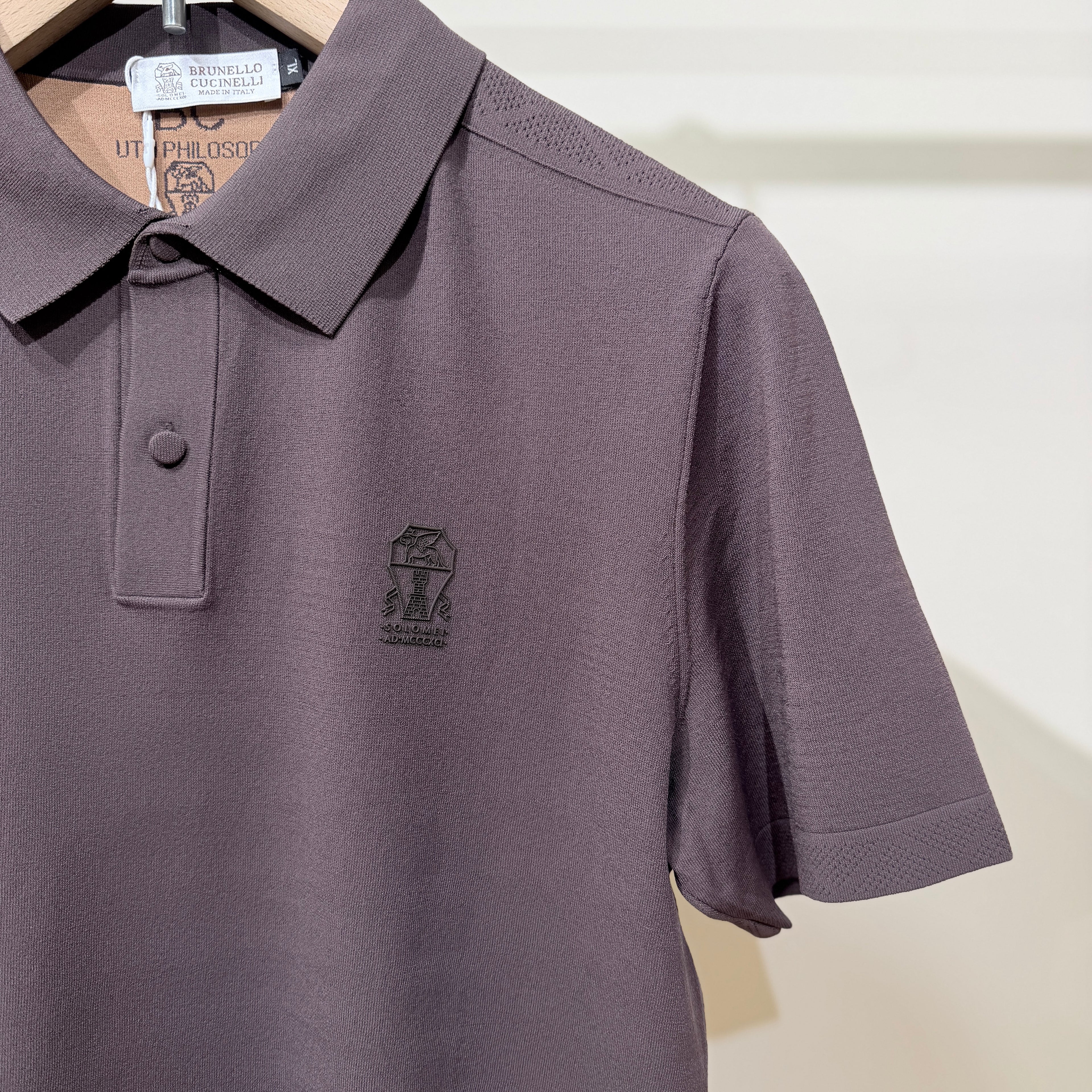 Brunello Cucinelli Brown Polo T-Shirt