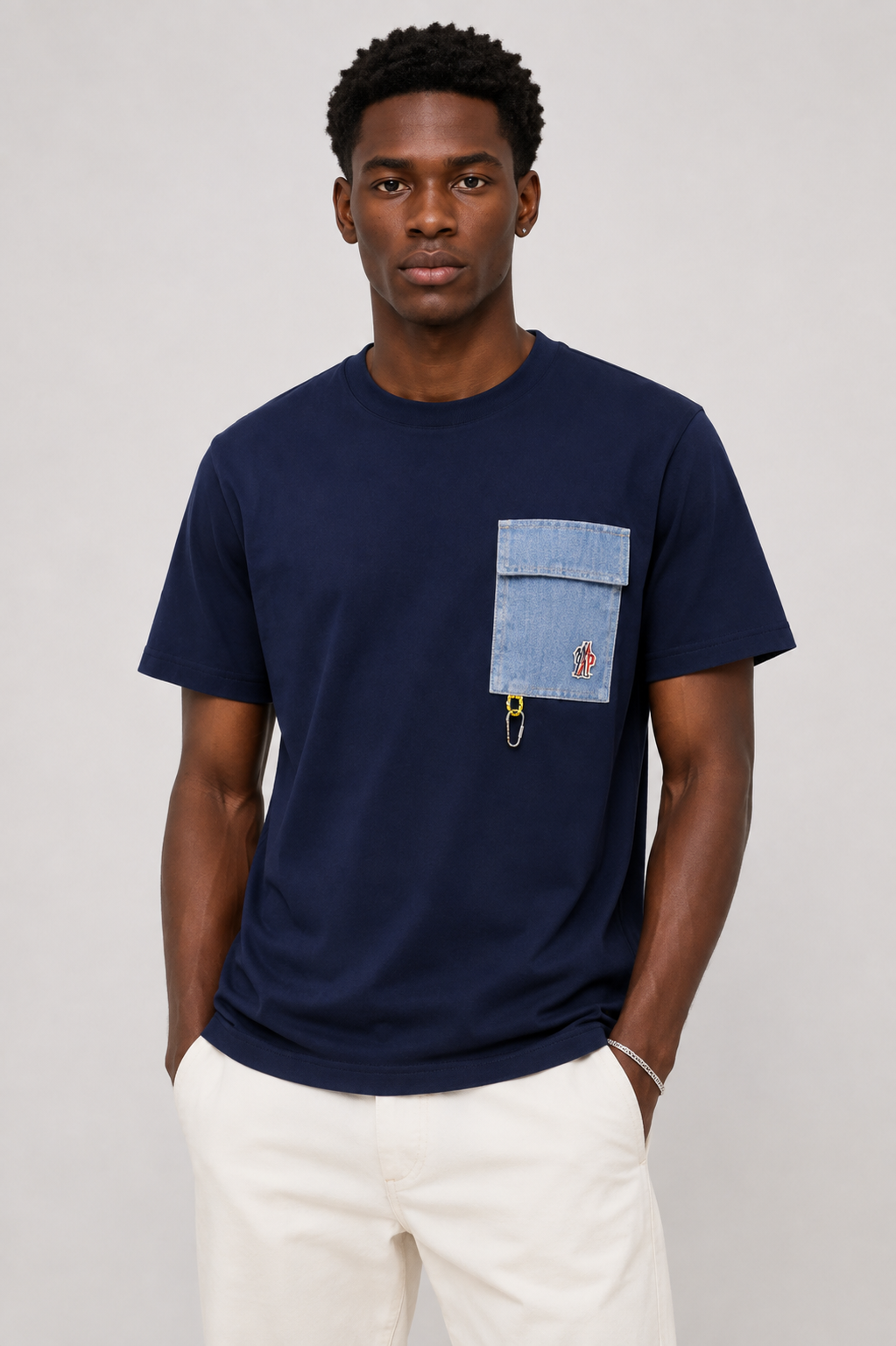 Moncler Navy Blue T-Shirt