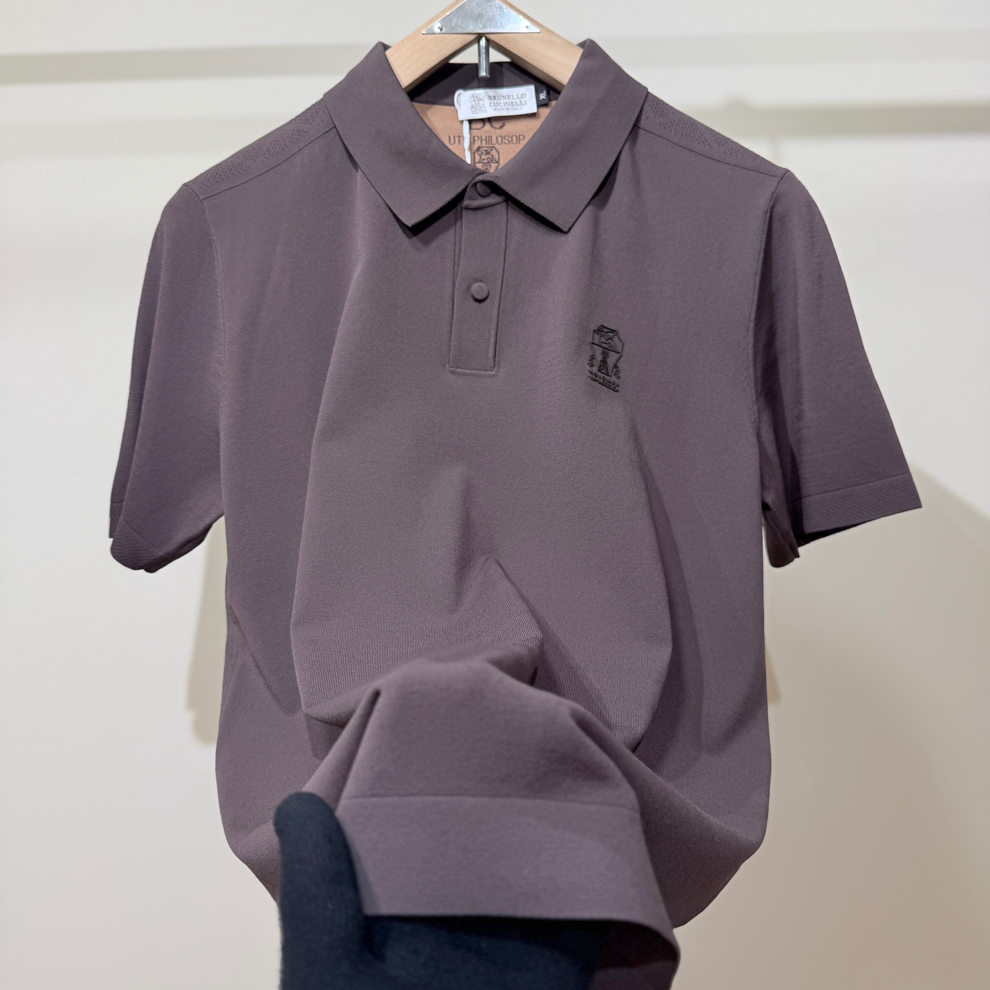 Brunello Cucinelli Brown Polo T-Shirt