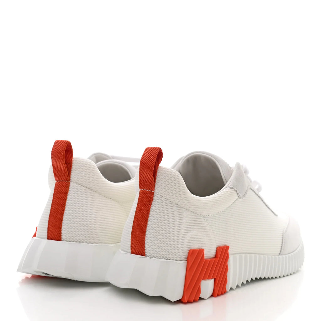 Hermes Technical Canvas Suede Goatskin Bouncing Sneakers