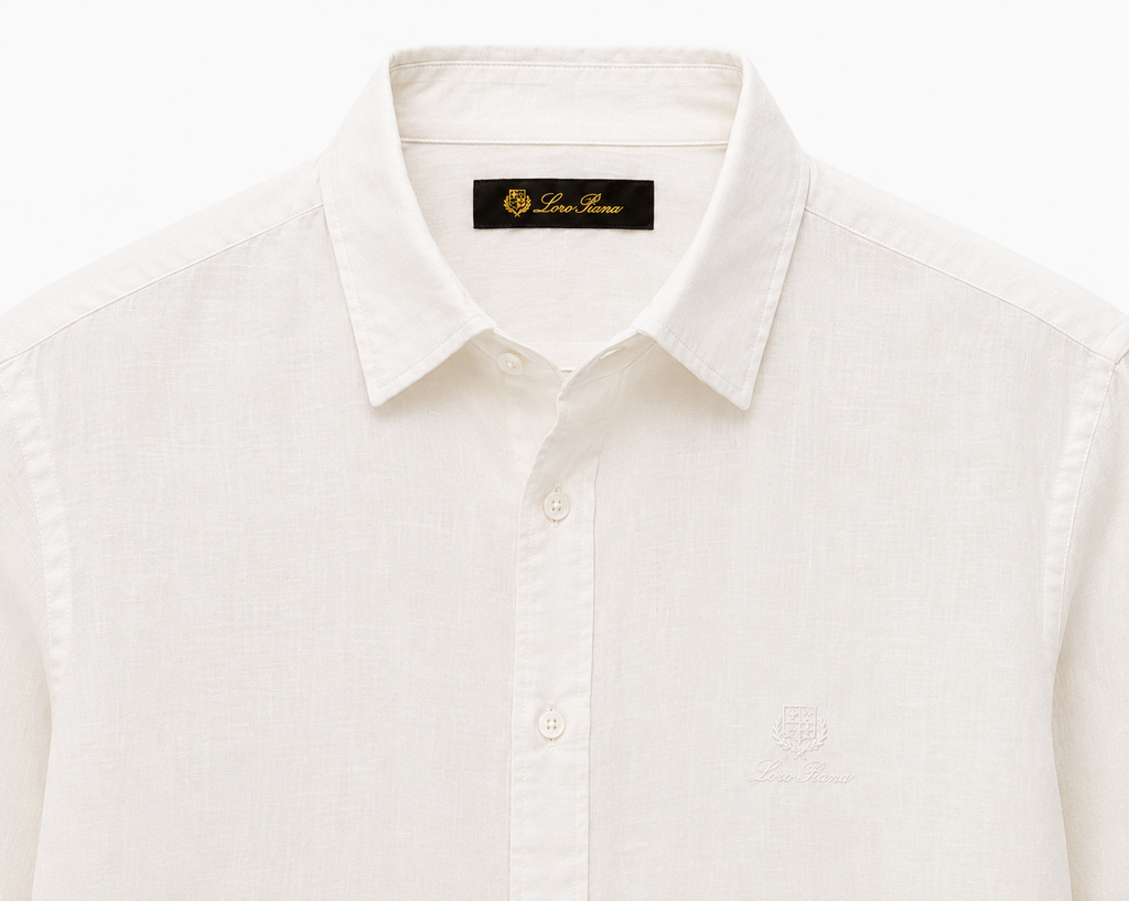 LORO PIANA Linen Shirt – Light Beige
