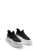 MONCLER Black & White Slip-On Sneaker