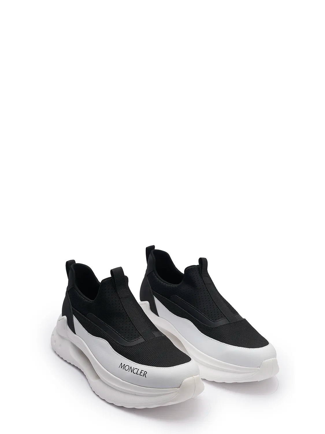 MONCLER Black & White Slip-On Sneaker