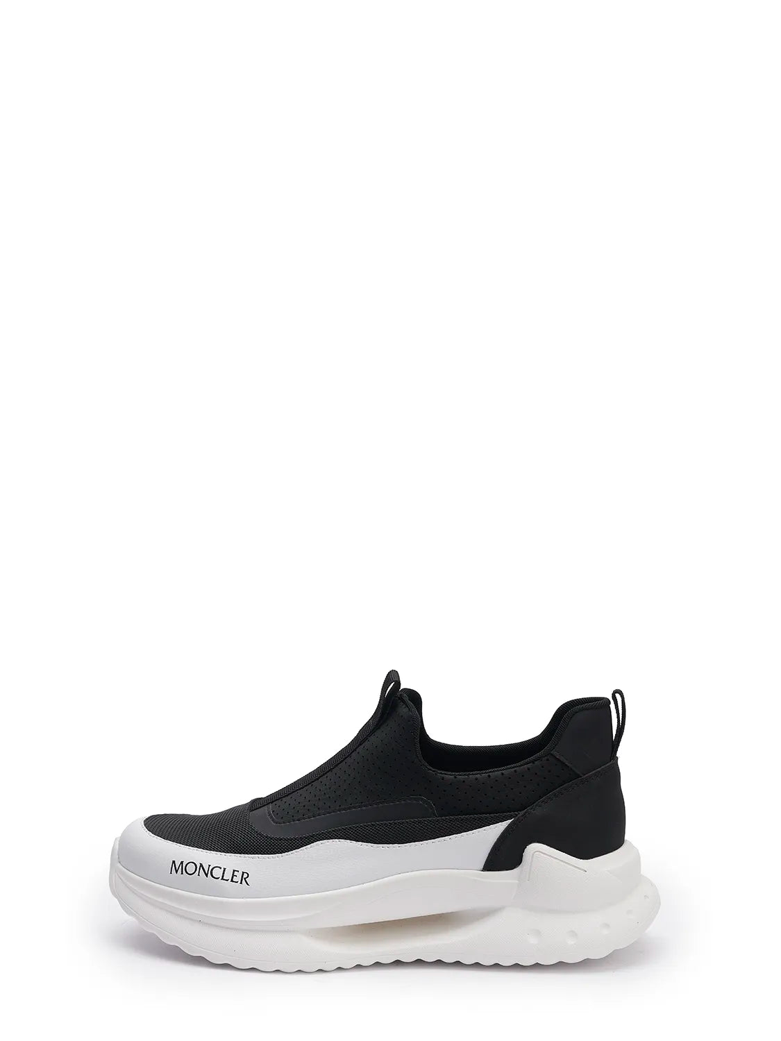 MONCLER Black & White Slip-On Sneaker