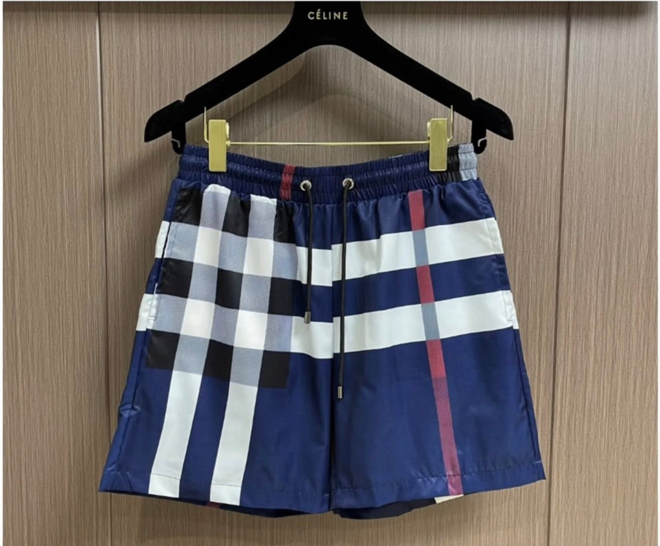 Burberry- 'Cheeki' swim shorts with drawstring