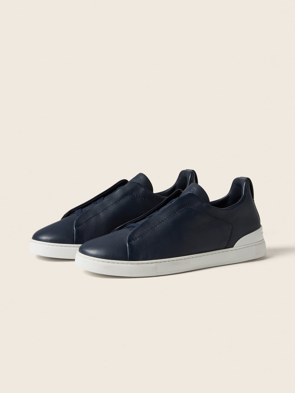ZEGNA - BLUE TRIPLE STITCH™ SECONDSKIN SNEAKERS