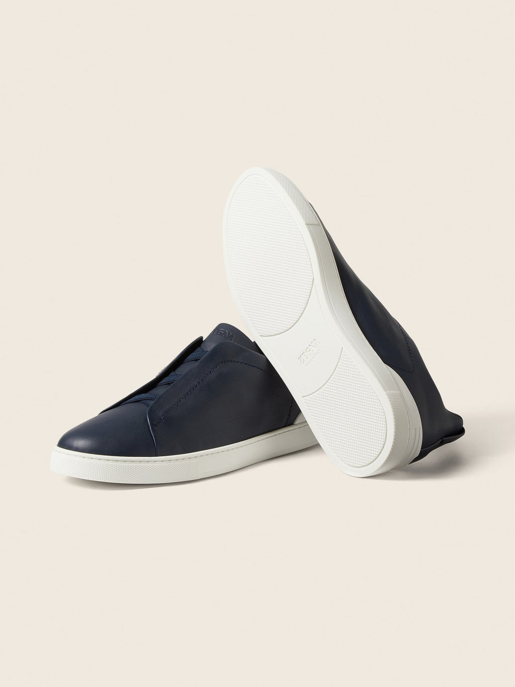 ZEGNA - BLUE TRIPLE STITCH™ SECONDSKIN SNEAKERS