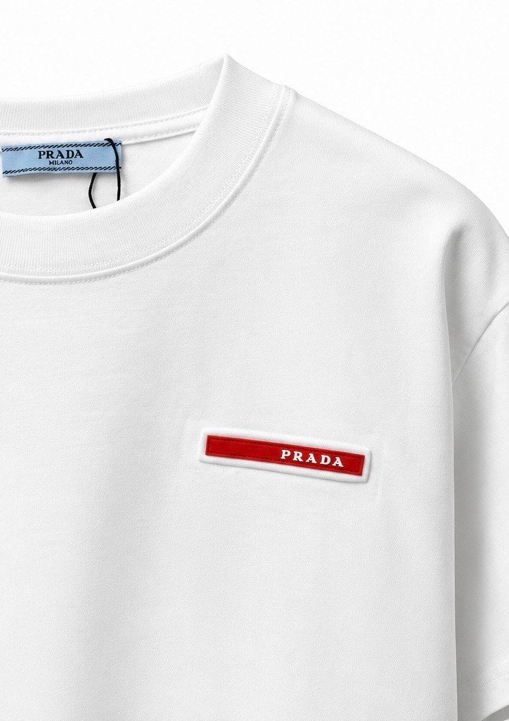 PRADA Milano White oversized  Logo T-Shirt