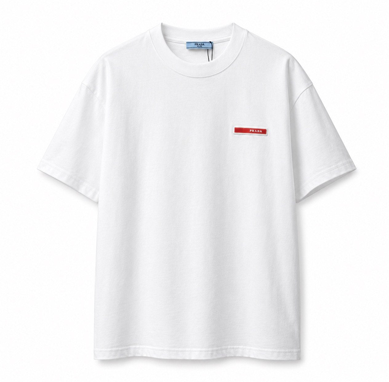 PRADA Milano White oversized  Logo T-Shirt