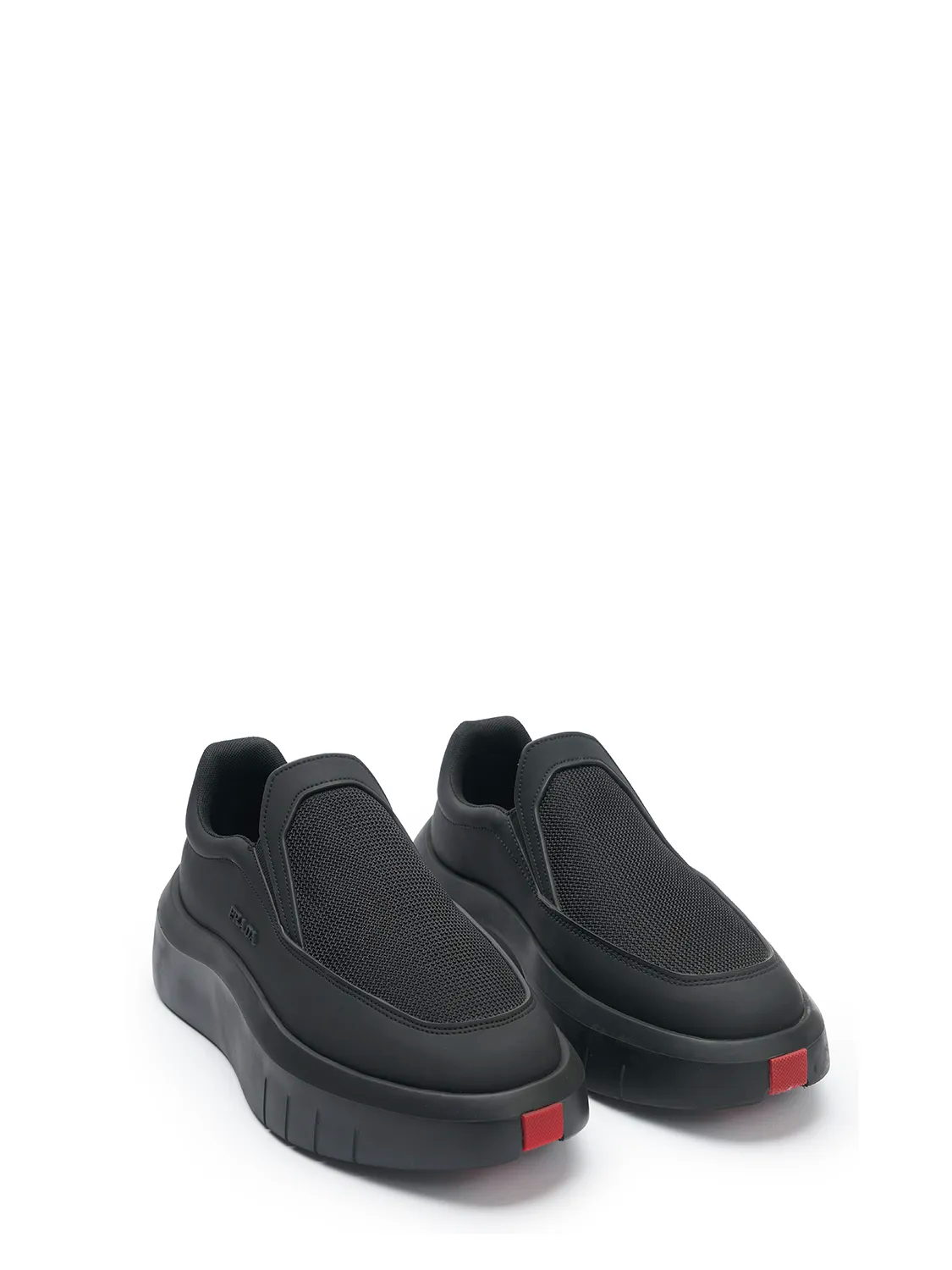Prada Linea Rossa
Slip-On Sneakers with Mesh Upper