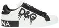 D & G
Portofino Drip Logo Leather Sneakers