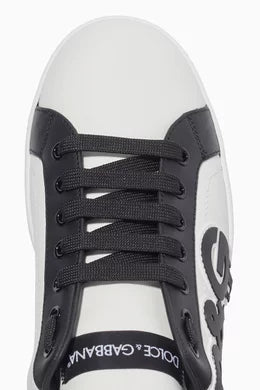 D & G
Portofino Drip Logo Leather Sneakers