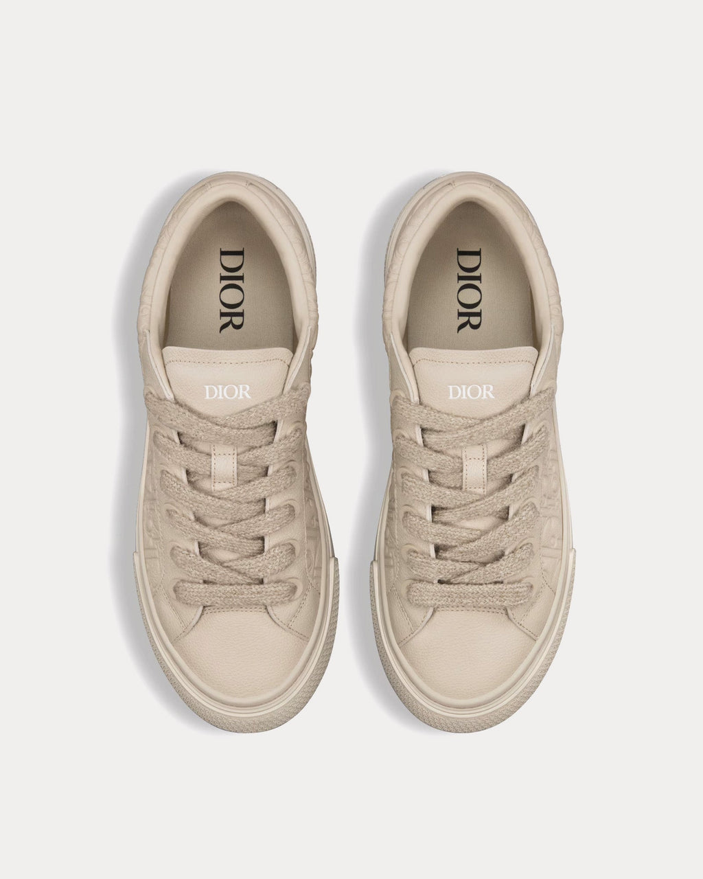 Dior - B33 Beige Grained Calfskin and Beige