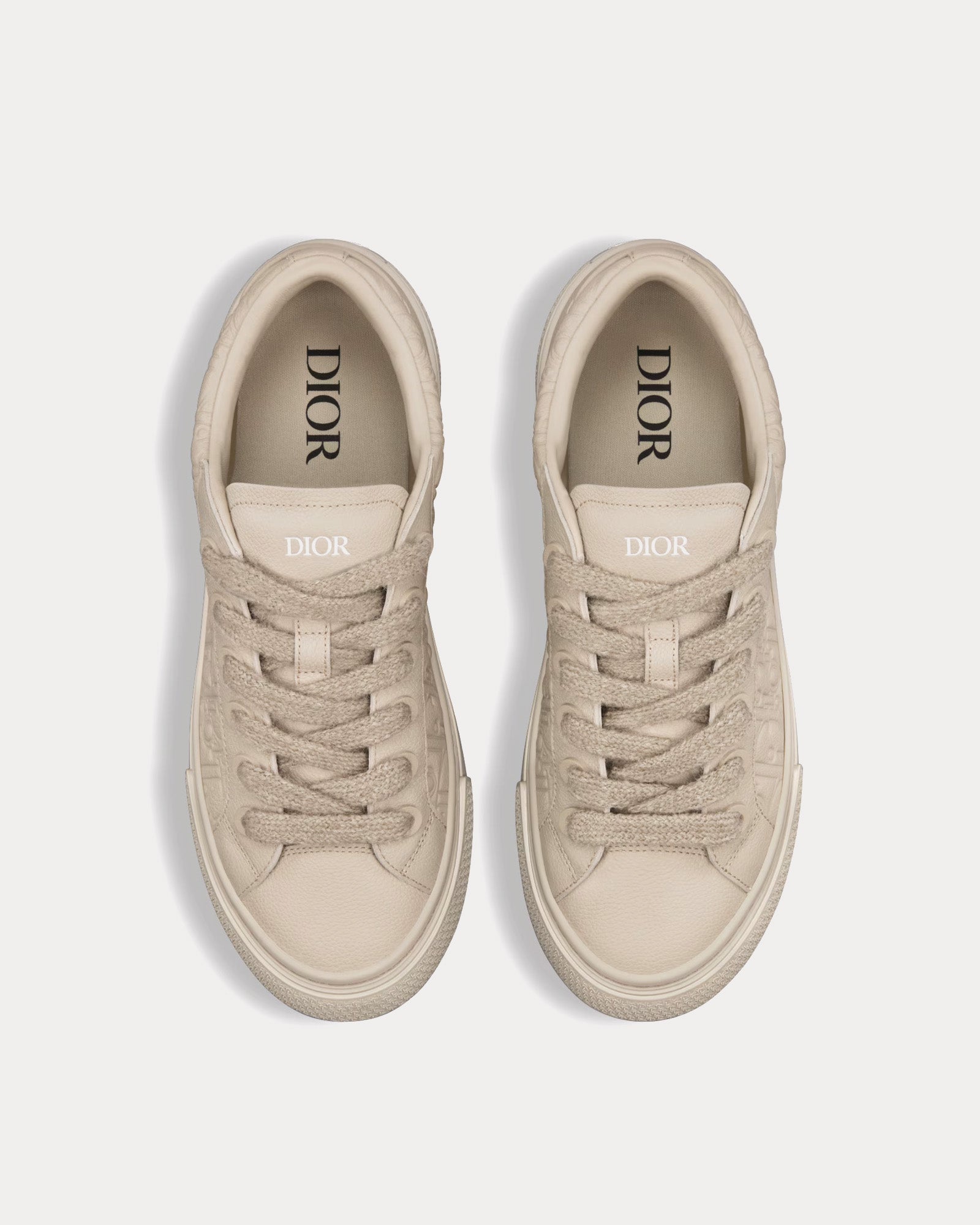 Dior - B33 Beige Grained Calfskin and Beige