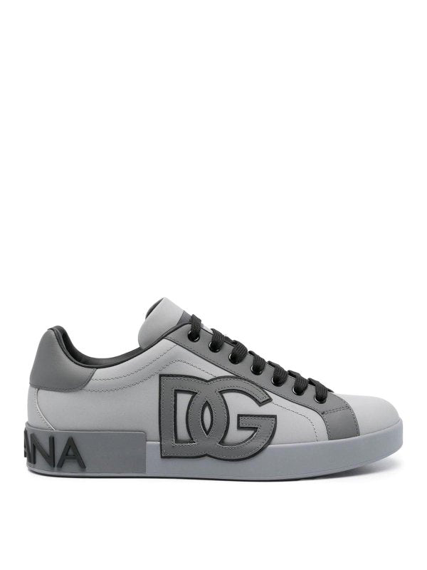 DOLCE & GABBANA
Sneakers portofino grey paneled embossed