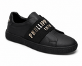 Philipp Plein Black Sneakers – Gold Star Edition