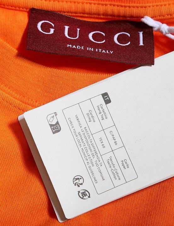 GUCCI Orange Washed T-Shirt over sized