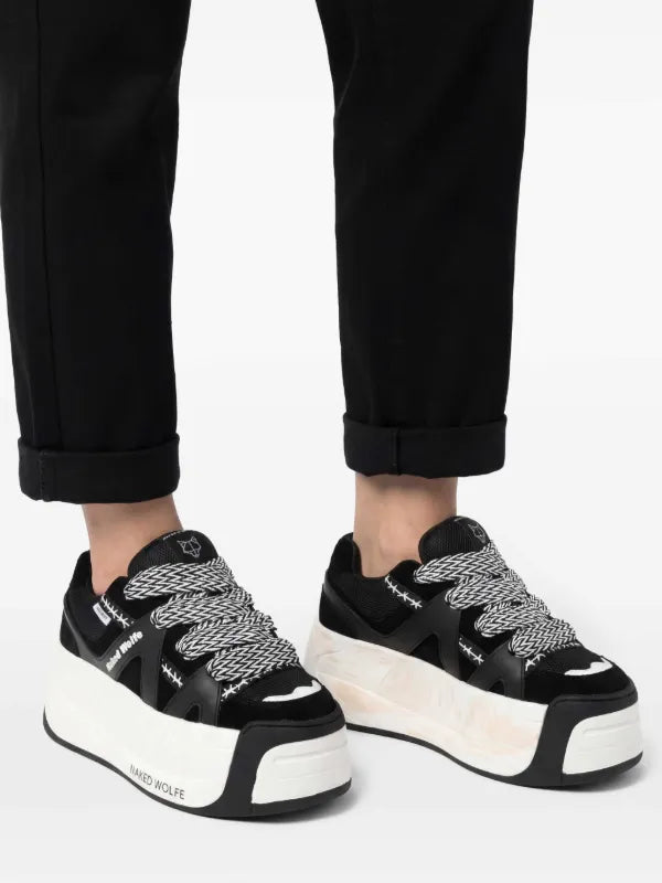 NAKED WOLFE
Leather platform sneakers