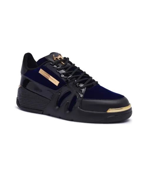 GIUSEPPE ZANOTTI- navy Leather sneakers
