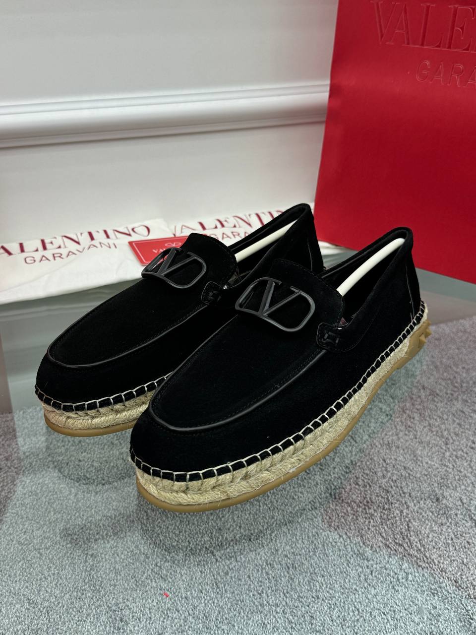 VALENTINO
Black Nubuck Men's Loafer