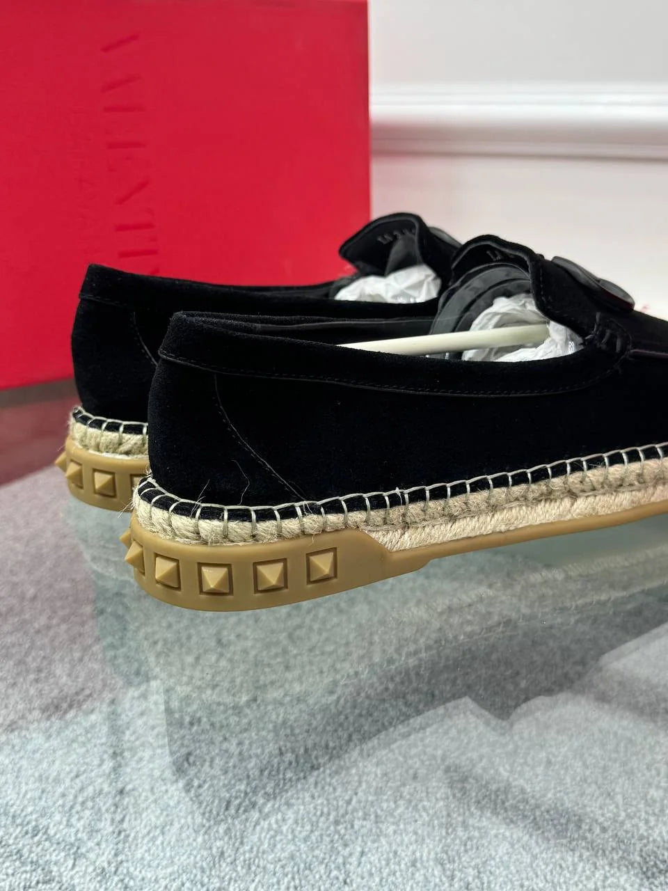 VALENTINO
Black Nubuck Men's Loafer