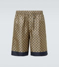 Gucci GG printed silk twill shorts