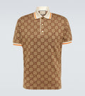 Gucci - GG silk and cotton jacquard polo shirt