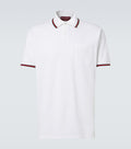 Gucci
Web Stripe cotton-blend piqué polo shirt