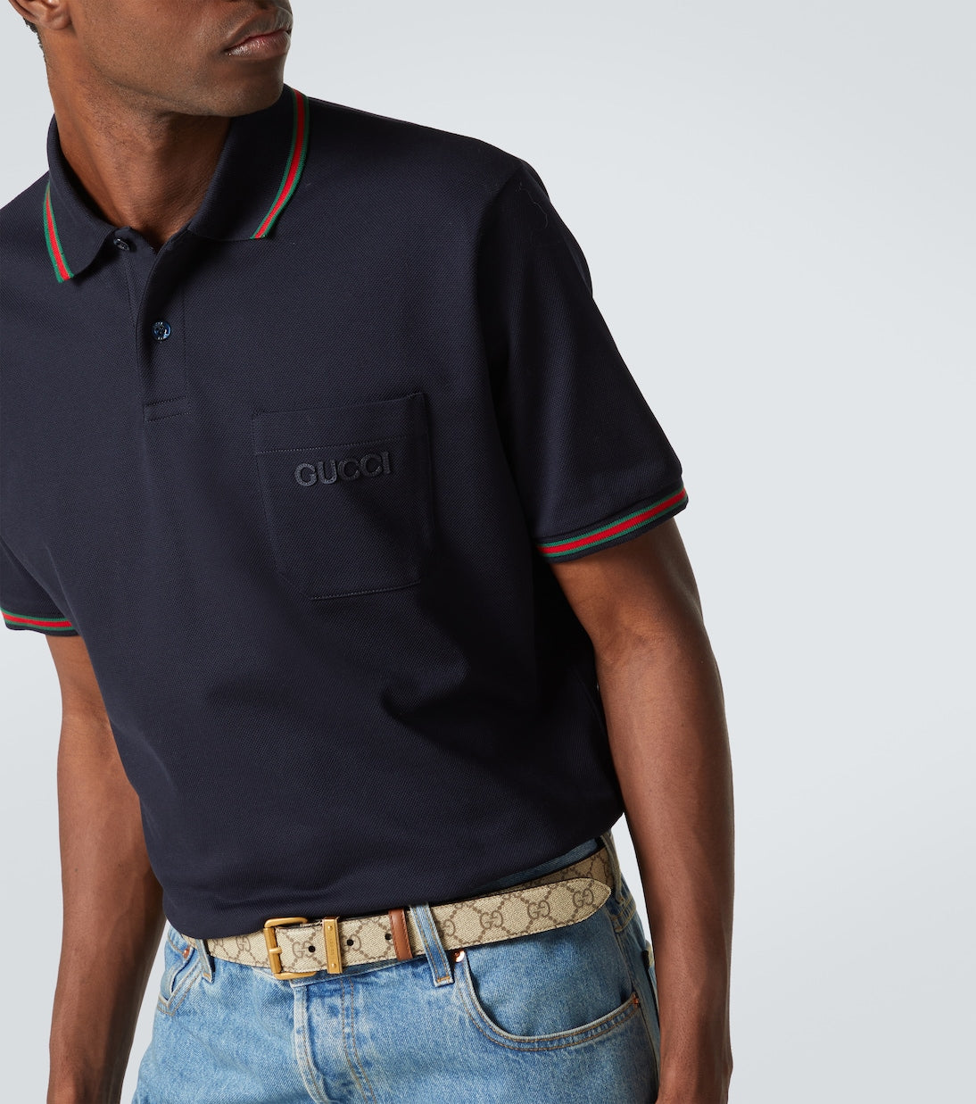 Gucci
Double G cotton-blend piqué polo shirt