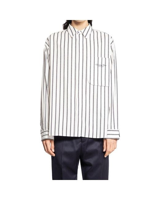 Dior
Men's White Cotton Striped Shirt