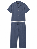Prada Linen Set – Slate Blue