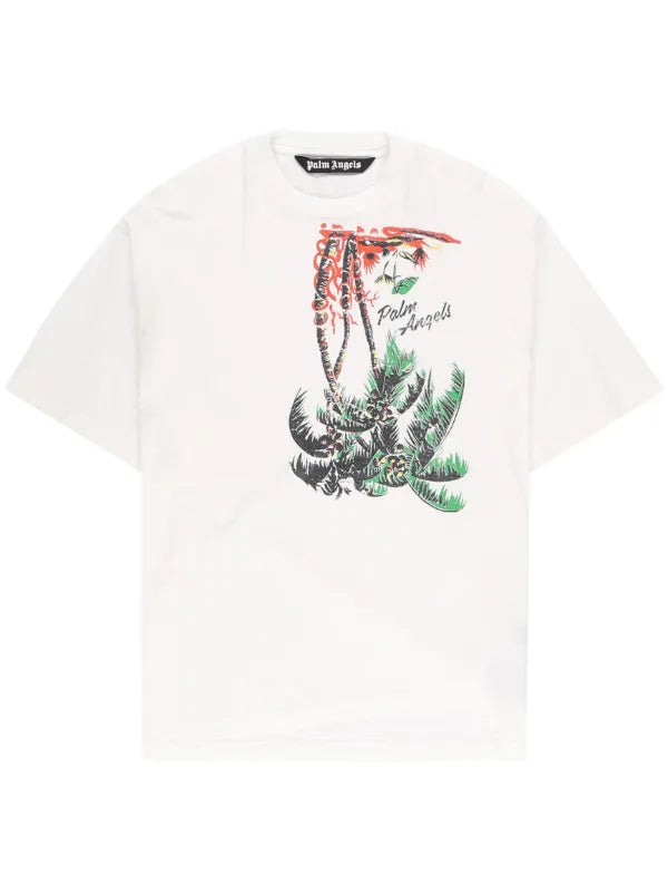 Palm Angels
Upside Down Palm-print T-shirt