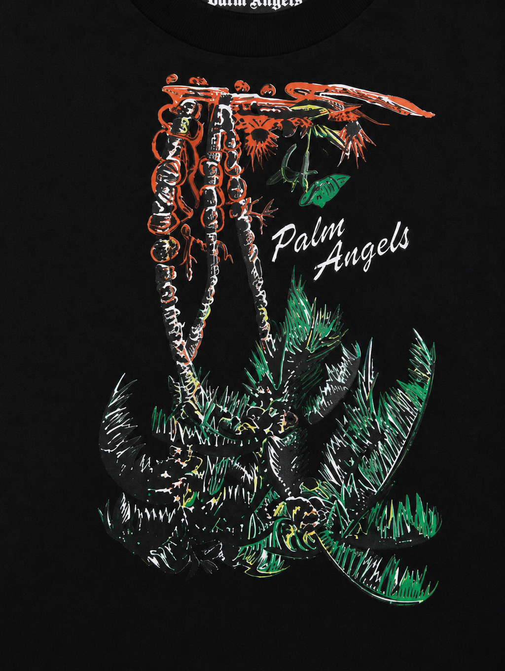 Palm Angels
Upside Down Palm-print T-shirt