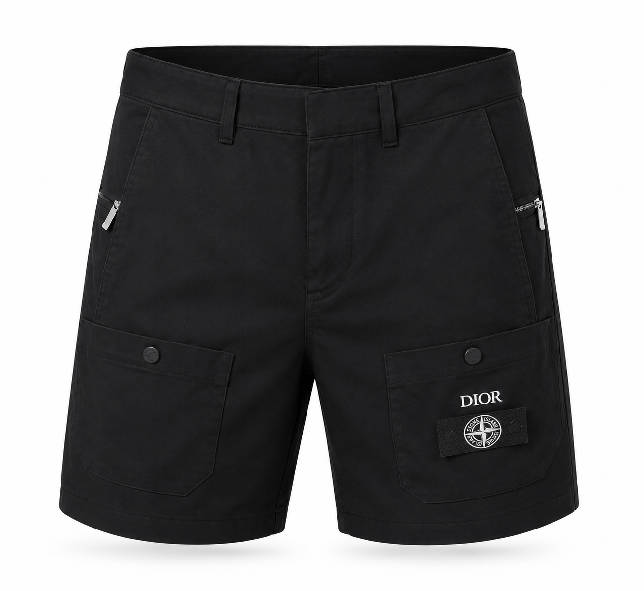 Dior x Stone Island Black Shorts