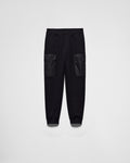 Prada - Cotton fleece joggers with Re-Nylon details