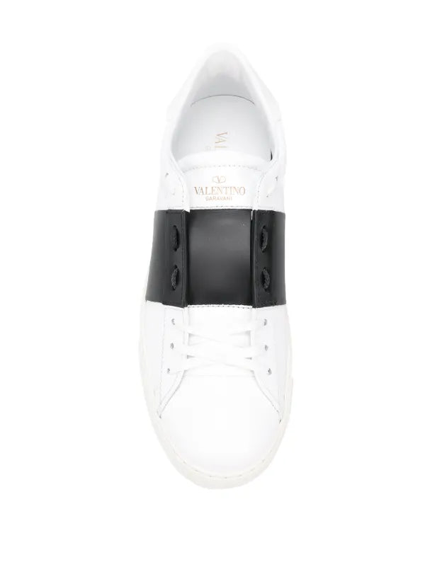 Vallentino - open design leather sneakers