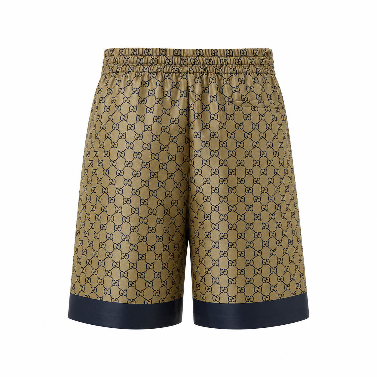 GG printed silk twill shorts