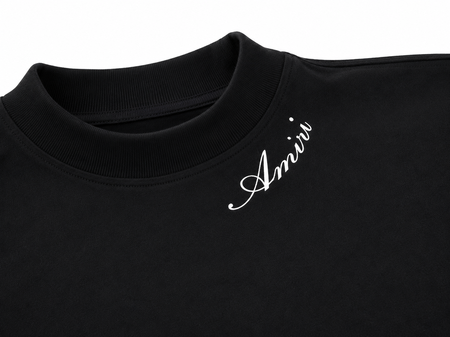 Amiri Oversized Mock Neck T-Shirt