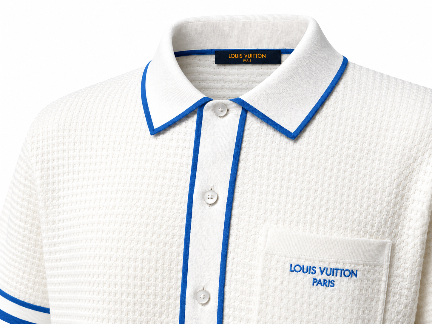 LV Textured Knito Polo Shirt