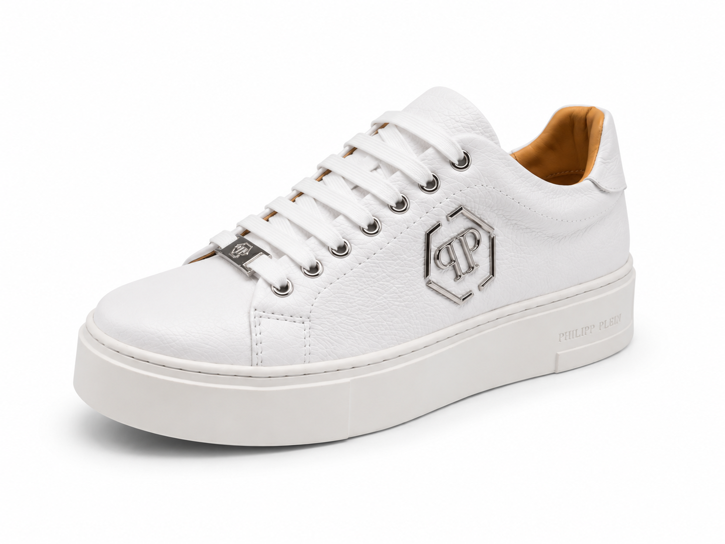 Philipp Plein Leather Platform Sneakers