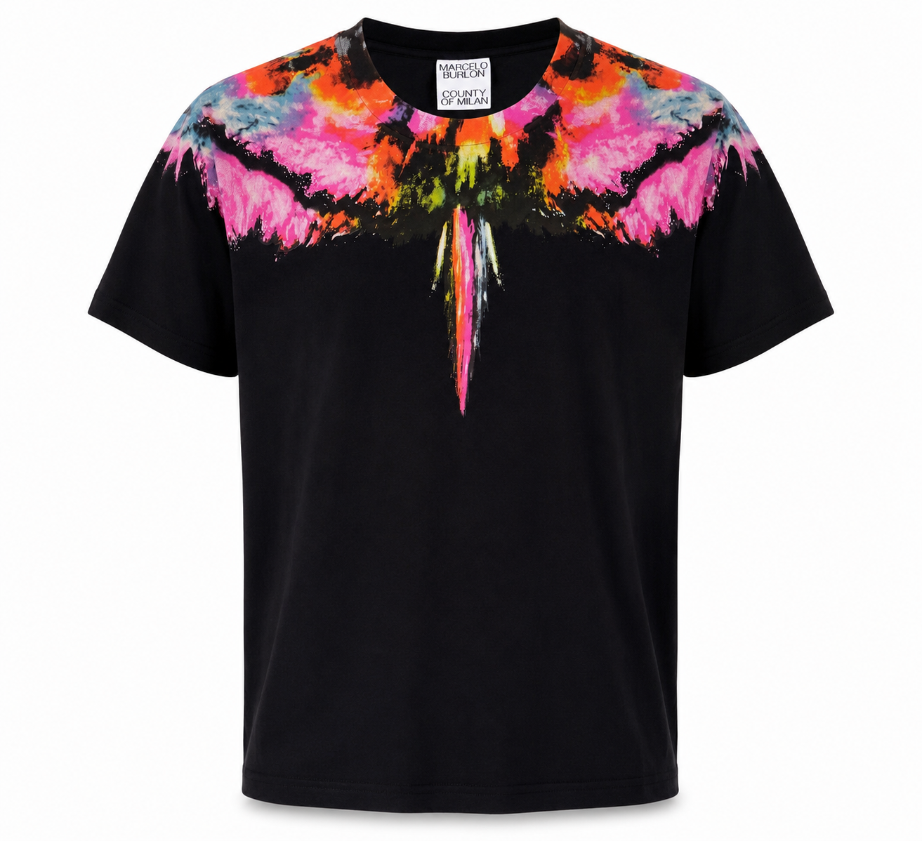 Marcelo Burlono Abstract Wings T-Shirt – Black