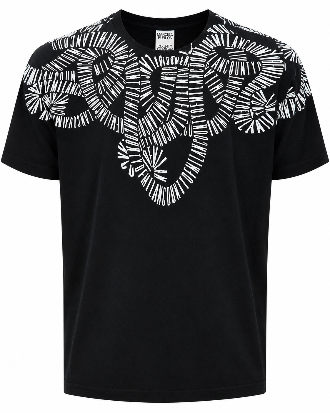 Marcelo Burlon Typographic Wings T-Shirt – Black